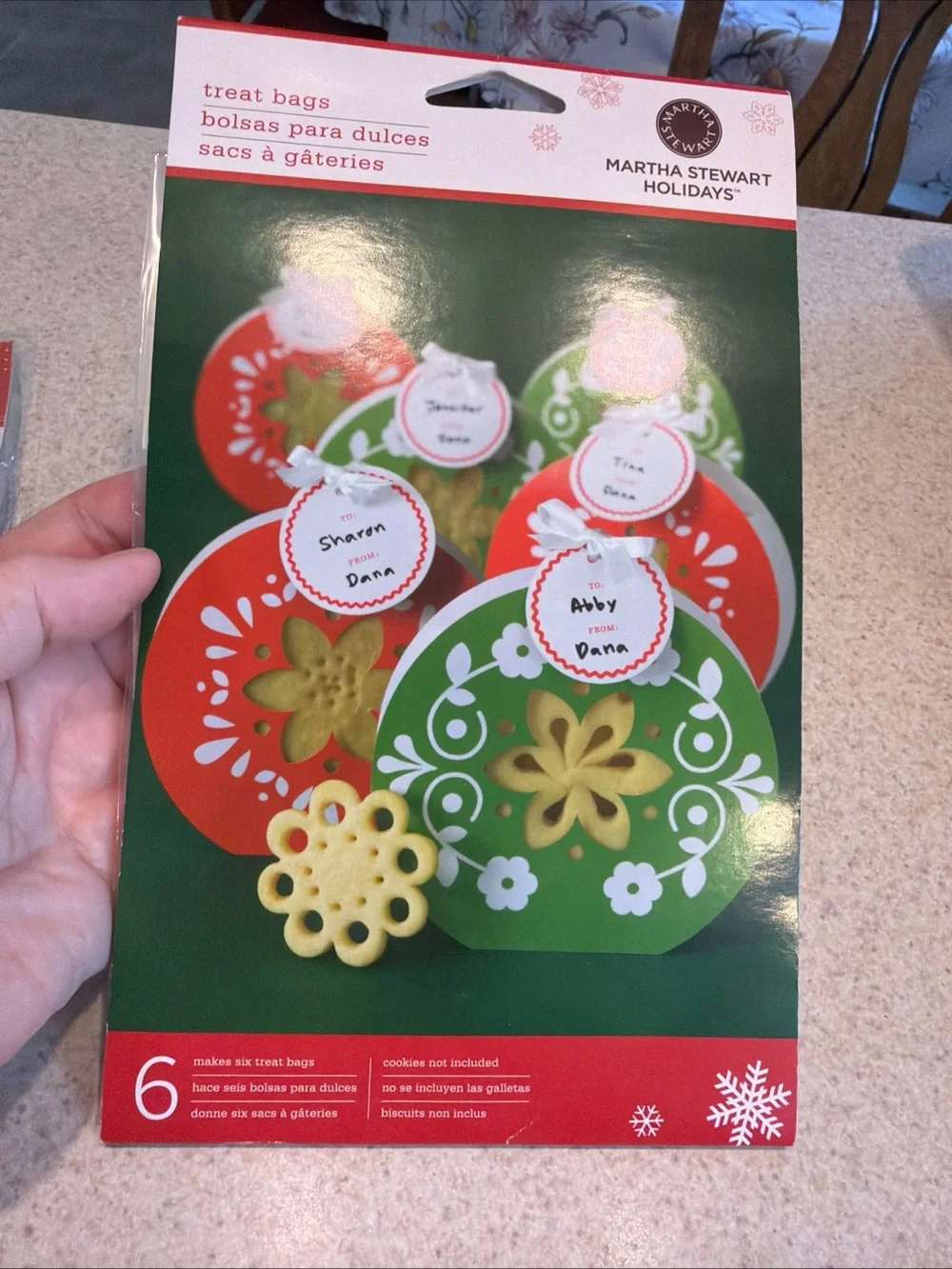 Martha Stewart Holidays Christmas Treat Bags - Red & Green Scandinavian